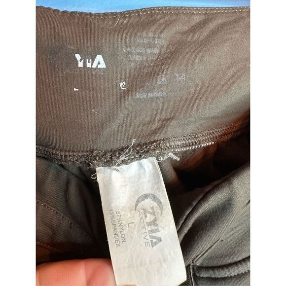 Zyia Active Women's Army Green Drawstring Waist Jogger Pants Large - Picture 3 of 5